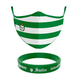 Cubrebocas + Pulsera Santos Oficial